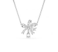 Swarovski Volta Rhodium Plated Small White Bow Pendant 5647583 - - Crystal / Rhodium Plated