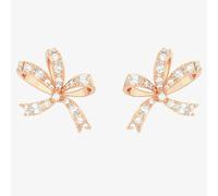 Swarovski Volta Rose Gold Plated Small Bow Earrings 5647572