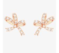 Swarovski Volta Rose Gold Plated Small Bow Earrings 5647572