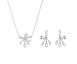 Swarovski Volta Silver Bow Set
