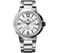 Swarovski watch piazza grande automatic silver STS Gents white dial reference 1094358