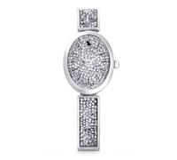 Swarovski Crystal Rock Stainless Steel Crystal Oval Watch