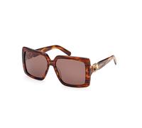 Swarovski Woman SK0351 52E Outlet sunglasses Acetate Havana Brown Butterfly Normal
