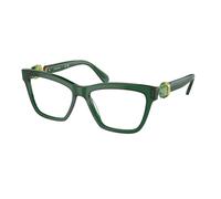 Swarovski Woman SK2021 1045 Optical frames Acetate Green Transparent Squared Normal