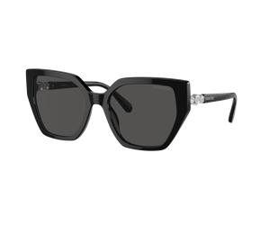 Swarovski Woman Sunglass SK6016 - Frame color: Black, Lens color: Dark Grey