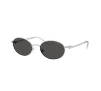 Swarovski Woman Sunglass SK7033 - Frame color: Silver, Lens color: Dark Grey
