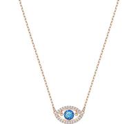 Swarovski Women’s Rose-Gold Tone Plated, Multi-coloured Crystal, Luckily Necklace