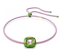 Swarovski Dulcis Green & Pink Crystal Necklace Pop Art Design 5601585