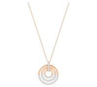 Swarovski Womens Circle pendant Round shape White Mixed metal finish 5528565