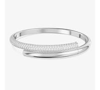 Swarovski Women's Dextera Magnetic Closure Hinged Rhodium Plated Bangle 5674982 (S) in Silver | Size: 16cm