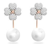 Swarovski womens Earrings, Latisha Earrings, White rose gold, One Size