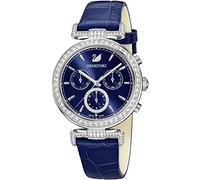 Swarovski Women's Era Journey 38mm Blue Leather Band Quartz Watch 5479239