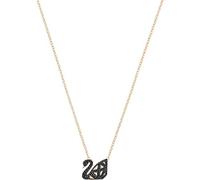 Swarovski Women's Facet Swan Necklace, Iconic Swarovski Swan Logo with Crystals in a Mixed Metal Finish, from the Swarovski Facet Swan Collection