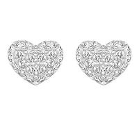 Swarovski Women's Heart stud earrings Heart - White - Rhodium plated