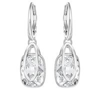 Swarovski Womens Holding drop earrings - White - Rhodium plated - 5528487