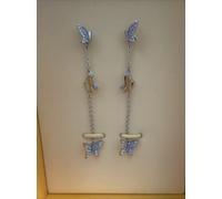 Swarovski Women's Idyllia Blue Crystal Earrings 5662182 New Boxed
