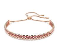 Swarovski Womens Ladies Matrix Tennis bracelet Red Rose gold-tone plated 5646866