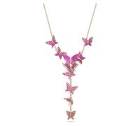Swarovski Women's Lilia Necklace Rose Gold shiny Multi Light, Pink, One Size
