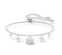 Swarovski Women's Magic Collection Bracelet, Brilliant White Crystals with Dazzling Stone Snowflake Accents and Rhodium Plated Metal