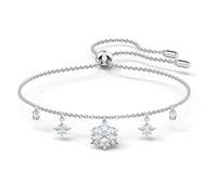 Swarovski Women's Magic Collection Bracelet, Brilliant White Crystals with Dazzling Stone Snowflake Accents and Rhodium Plated Metal