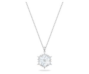 Swarovski Women's Magic Pendant Necklace, Finely Cut Stones in White with a Beautiful Snowflake Pendant on a Rhodium Plated Chain