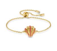 Swarovski Women's Shell Pearl Bracelet, Crystals with Gold-tone Plating, Bracelet with Chain, from the Amazon Exclusive Swarovski Shell Collection