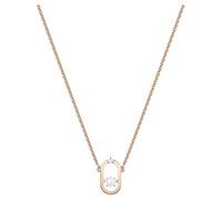 Swarovski Women's Sparkling Dance North, Stunning Necklace with Swarovski White Crystals, Rose-Gold Tone Plated