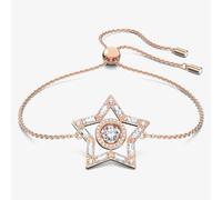 Swarovski Women's Stella Rose Gold Tone Plated Crystal Star Bracelet 5617882 | Size: Adjustable