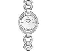Swarovski Women's Stella Watch, White Crystals with Silver-Tone Stainless Steel Plating, Quartz Wristwatch