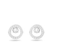 Swarovski womens Stud Earrings, Creativity Earrings, Crystals,Rhodium plated / White, One Size