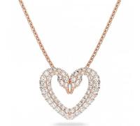 Swarovski Womens Sublima pendant Heart Medium White Rose gold-tone plated 5661505
