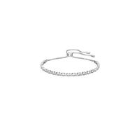 Swarovski Women's Subtle Bracelet Brilliant White Crystals with Rhodium Plated Metal Chain Adjustable Bolo Closure Swarovski Subtle Collection