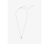 Swarovski Womens Swarovski Hyperbola Rhodium-Plated and Cubic Zirconia Pendant Necklace White