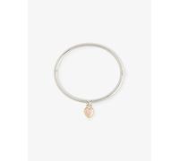 Swarovski Womens Swarovski Idyllia Mixed-Metal, Crystal and Cubic Zirconia Bangle Silver Tone