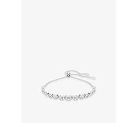Swarovski Womens Swarovski Imber Round Rhodium-Plated and Zirconia Bracelet Crystal