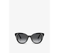 Swarovski Womens Swarovski Sk6031 Butterfly Crystal-Embellished Acetate Sunglasses Black
