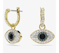 Swarovski Women's Symbolica Gold Tone Plated Evil Eye Dropper Earrings 5692163