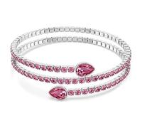 Swarovski Womens Twisty cuff Mixed cuts - Pink - Rhodium plated - 5717576