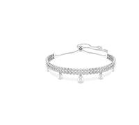 Swarovski Ariana Grande x bracelet, Crystal pearl, Round cut, White, Rhodium plated