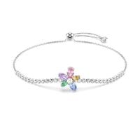 Swarovski X Ariana Grande Bracelet, Mixed Cuts, Flower, Multicolored, Rhodium Plated