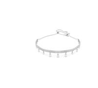 Swarovski Ariana Grande x choker, Crystal pearl, Round cut, White, Rhodium plated