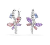 Swarovski X Ariana Grande Drop Earrings, Mixed Cuts, Dragonfly, Multicolored, Rhodium Plated