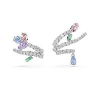Swarovski X Ariana Grande Ear Cuffs, Mixed Cuts, Multicolored, Rhodium Plated