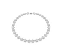 Swarovski X Ariana Grande Necklace, Round Cut, Flower, White, Rhodium Plated