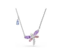 Swarovski X Ariana Grande Pendant, Mixed Cuts, Dragonfly, Multicolored, Rhodium Plated