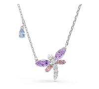 Swarovski X Ariana Grande Pendant, Mixed Cuts, Dragonfly, Multicolored, Rhodium Plated
