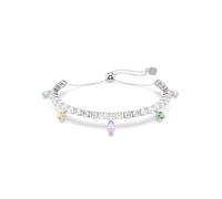 Swarovski x Ariana Grande Silver Tone & Mixed Colour Crystal Adjustable Tennis Bracelet