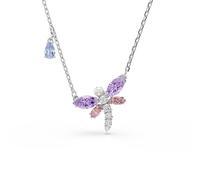 Swarovski x Ariana Grande Silver Tone & Mixed Colour Crystal Dragonfly Pendant