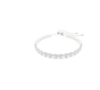 Swarovski Ariana Grande x Tennis choker, Mixed cuts, Crystal pearl, Heart, White, Rhodium plated