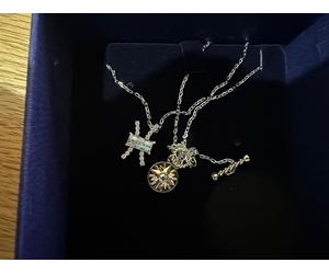 SWAROVSKI ZODIAC II PENDANT NECKLACE PISCES HOROSCOPE 5563896 NEW
